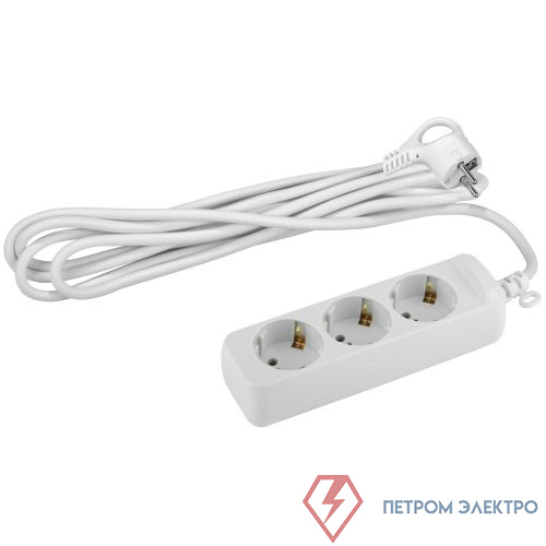Удлинитель 3х7м с заземл. 10А IP20 UX-3e-7m ПВС 3х0.75 Эра Б0038577