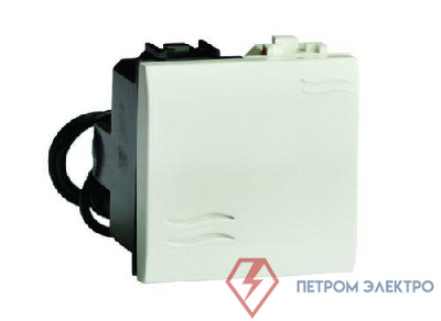 Механизм переключателя 1-кл. 2мод. Brava 16А IP20 с подсветкой сл. кость DKC 75012SL