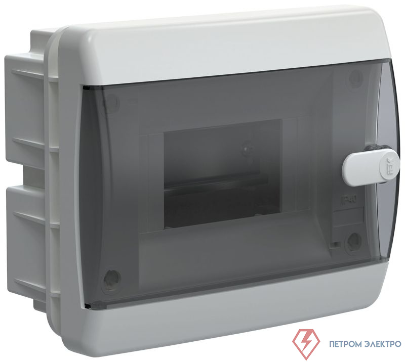 Корпус ЩРВ-П-6 UNION Compact IP41 черн. прозр. дверь пластик. IEK UIC-KP12-V-06-41-K01
