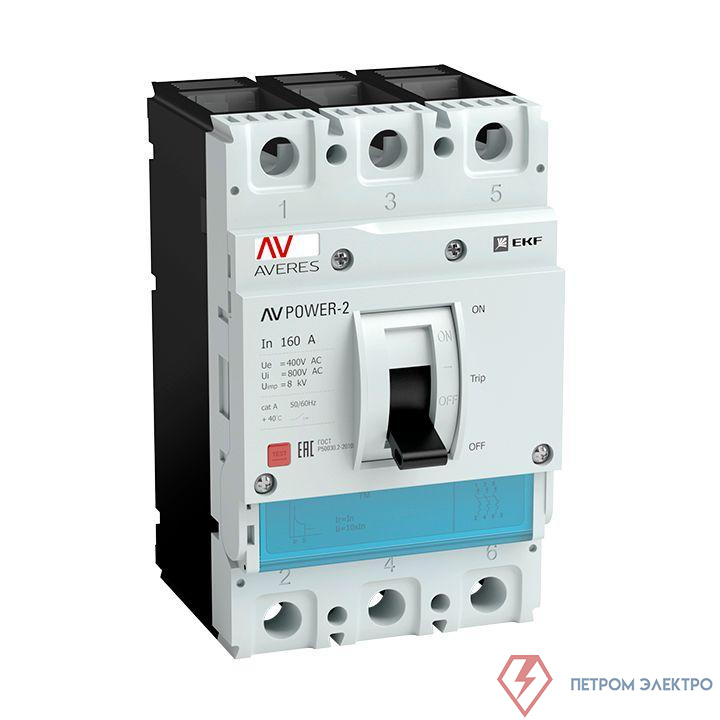 Выключатель автоматический 10А 80кА AV POWER-1/3 TR AVERES EKF mccb-13-10H-TR-av