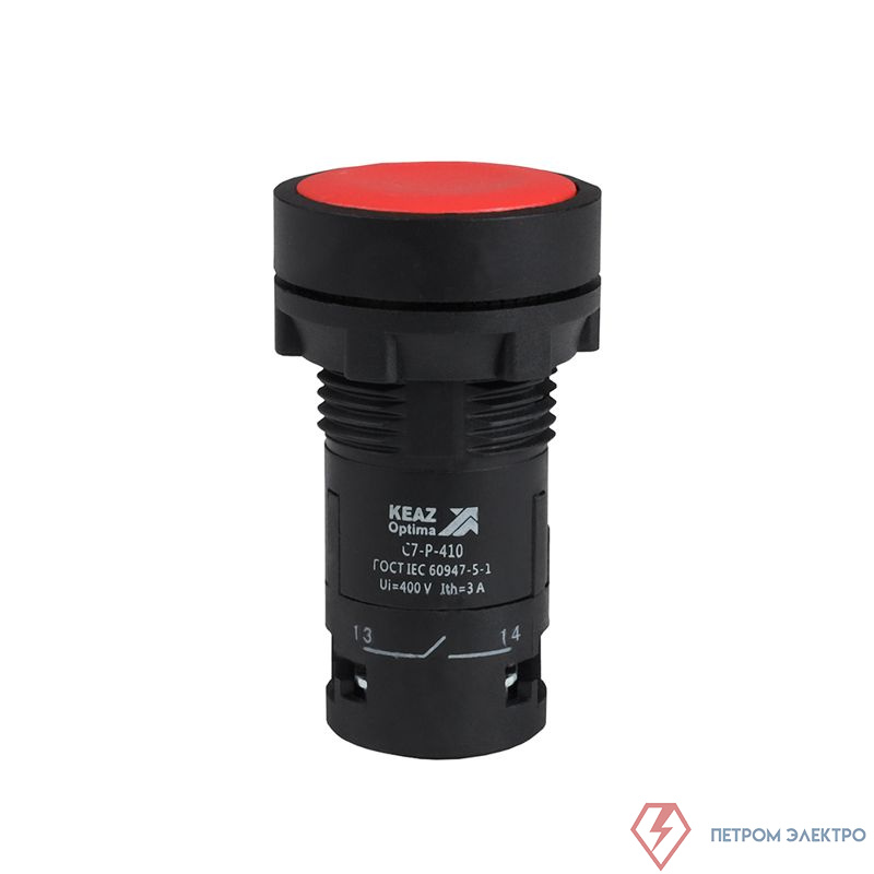 Кнопка OptiSignal Compact D22 С7-P-410 красн. 1НО XB7NA41 КЭАЗ 362033