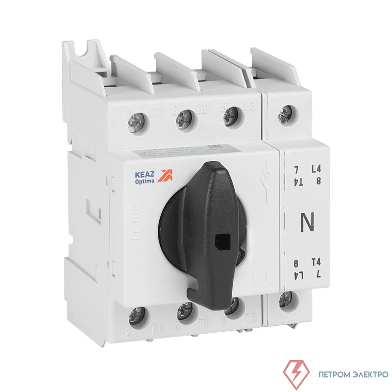Выключатель-разъединитель 4п 100А OptiSwitch DI-100-4 КЭАЗ 332076