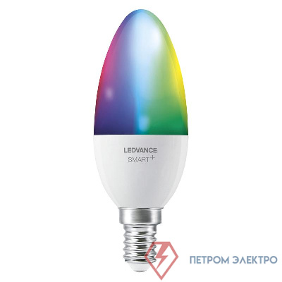 Лампа светодиодная SMART+ WiFi Candle Multicolour 5Вт (замена 40Вт) 2700…6500К E14 (уп.3шт) LEDVANCE 4058075485938