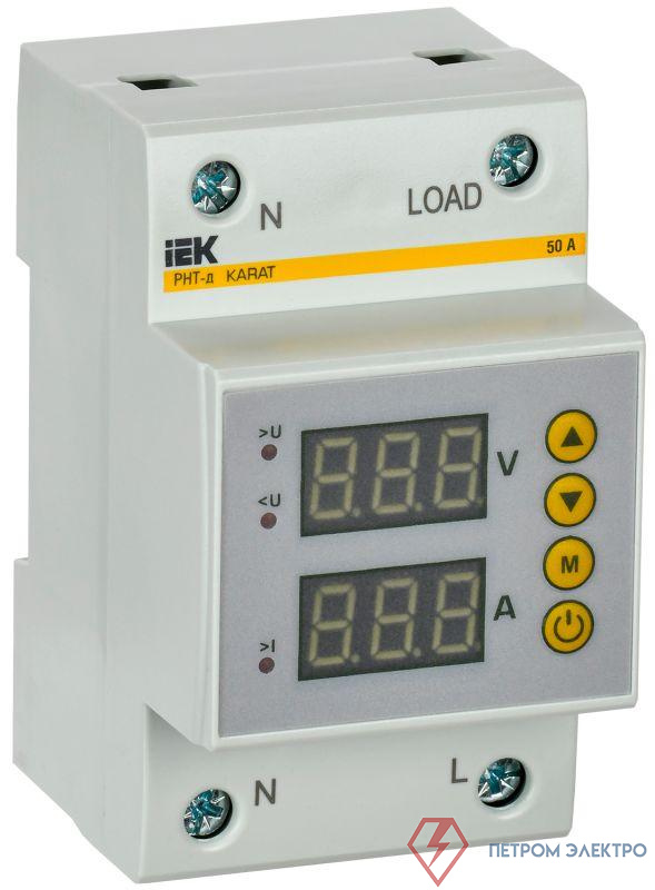 Реле напряжения и тока РНТ-д 1ф 54мм 50А IEK IVC31-1-50