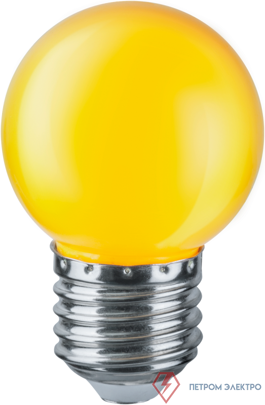 Лампа светодиодная 71 830 NLL-G45-1-230-Y-E27 1Вт шар E27 176-264В Navigator 71830 0