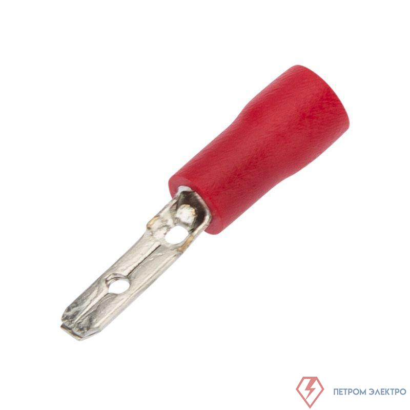 Клемма плоская изолированная РПи-п 1.5-(2.8)/РпИп 1.25-3-0.8 штекер 2.8мм 0.5-1.5кв.мм красн. (уп.10шт) Rexant 08-0311-10
