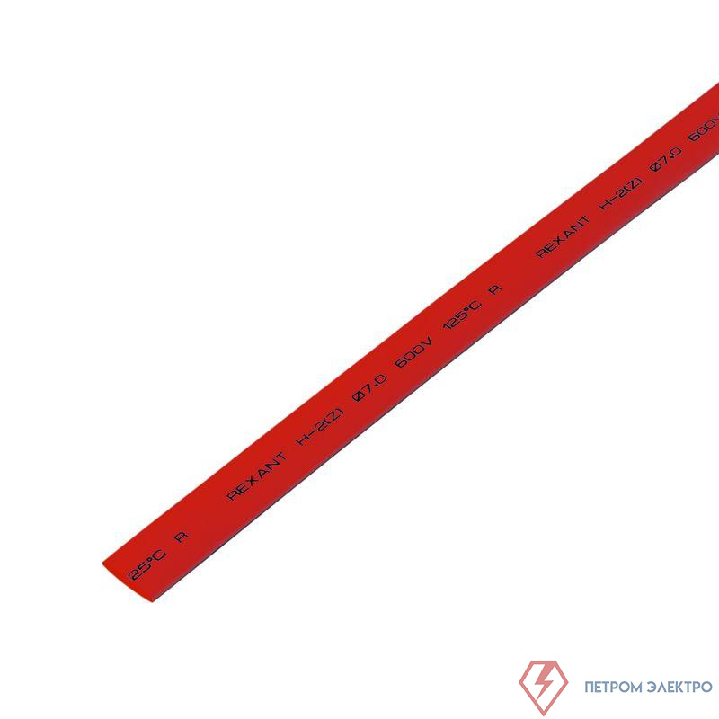 Трубка термоусадочная ТУТ нг 8.0/4.0 красн. 1м REXANT 20-8004