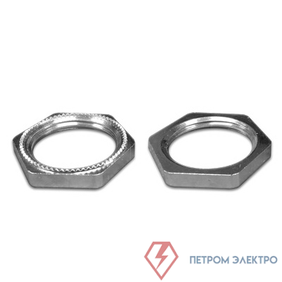 Гайка М25х1.5 заземляющая никелир. латунь DKC 6006EMC-25