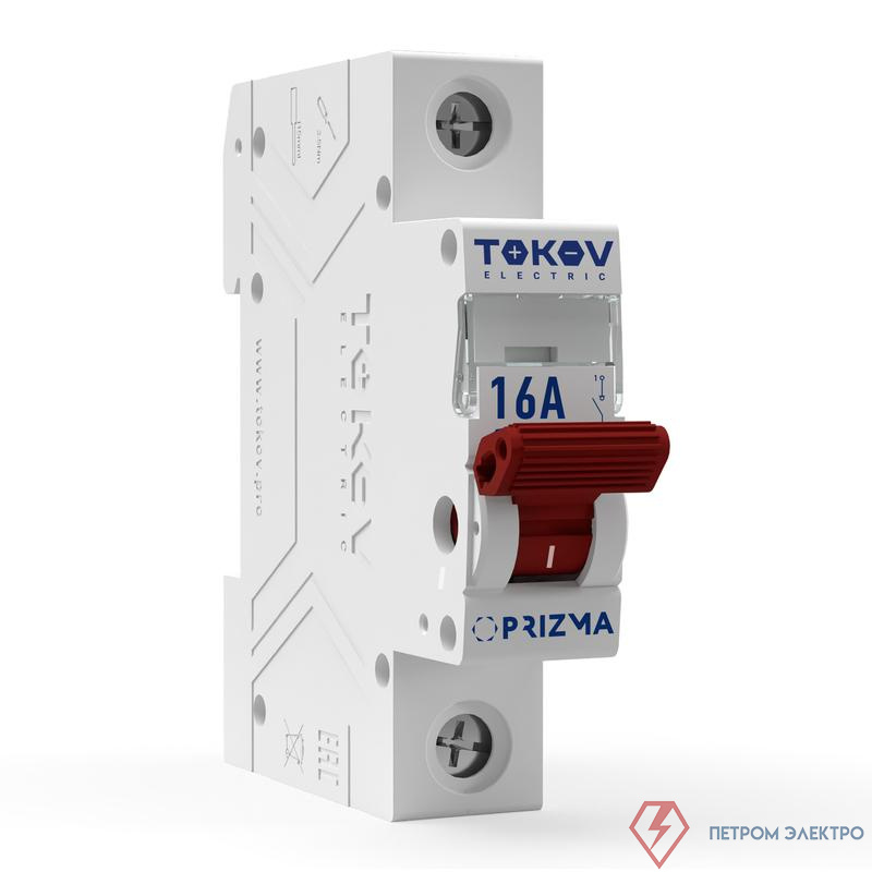 Выключатель нагрузки модульный 1п 16А PRIZMA TOKOV ELECTRIC TKE-PZ60-MDSI-1-16