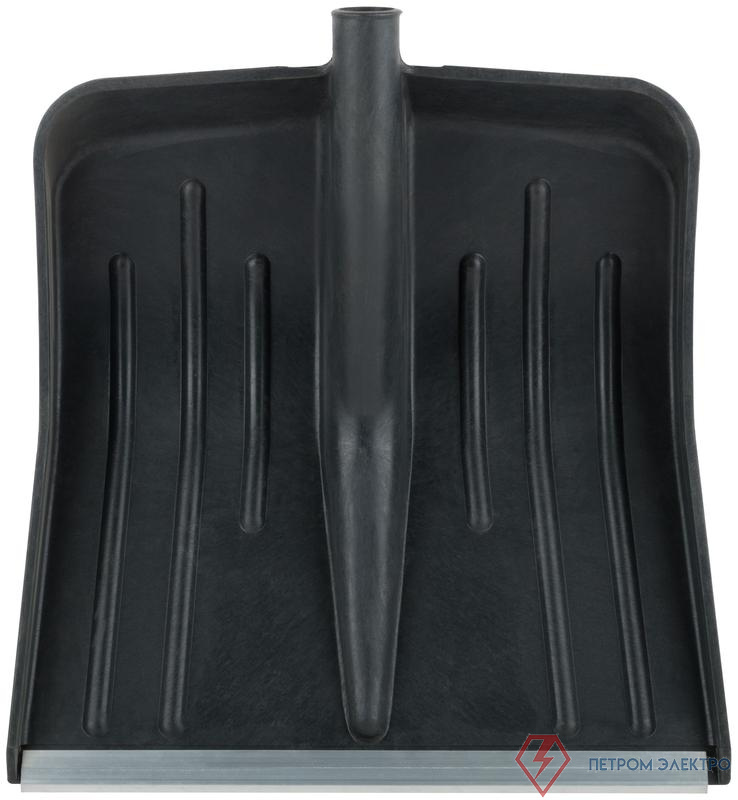 Лопата для уборки снега большая 420х420мм без черенка пластик. 68100