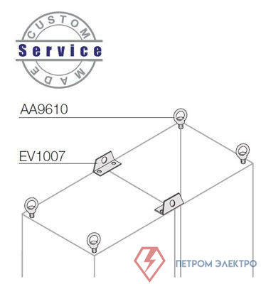 Комплект петель для подъема шкафа (уп.4 шт) ABB AA9610