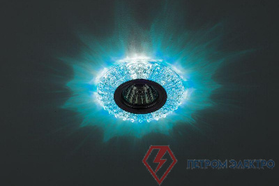 Светильник DK LD2 SL/BL+WH декор cо светодиодной подсветкой (голубой+белый) прозр. ЭРА Б0019200