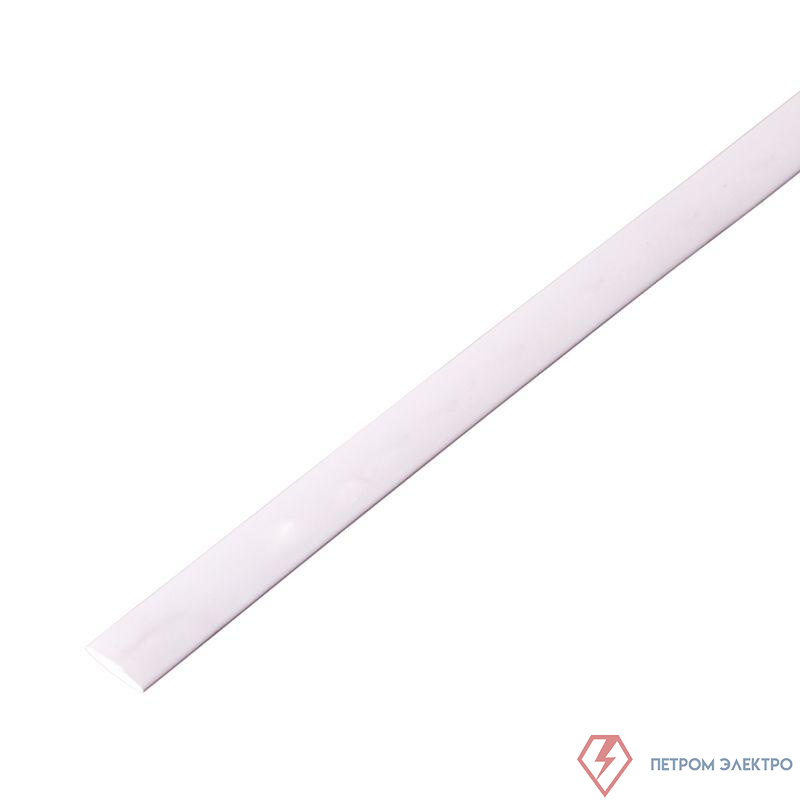 Трубка термоусадочная ТУТ нг 8.0/4.0 бел. 1м REXANT 20-8001