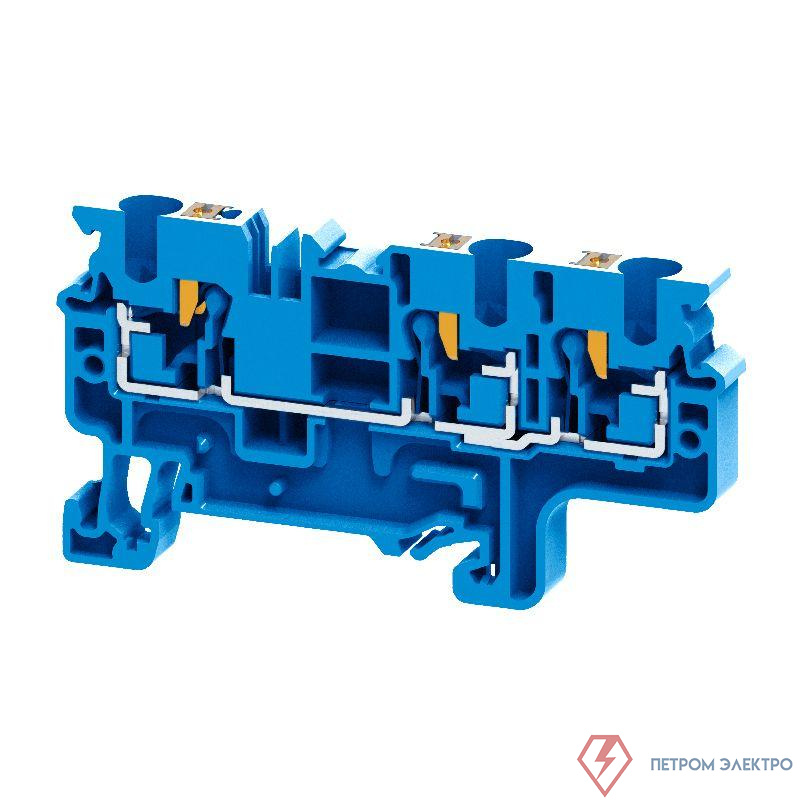Клемма с 3-мя контактами push-in OptiClip СP-4-TRIPLET-I-BU син. КЭАЗ 331849