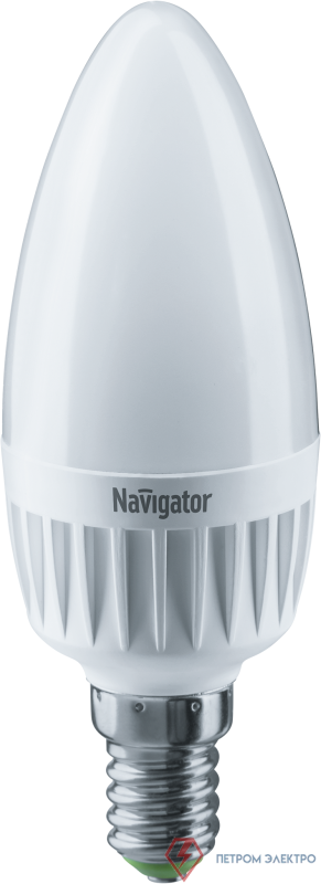 Лампа светодиодная 61 652 NLL-C37-7-230-4K-E14-3STEPDIMM 7Вт свеча матовая 4000К нейтр. бел. E14 560лм 176-264В Navigator 61652 0