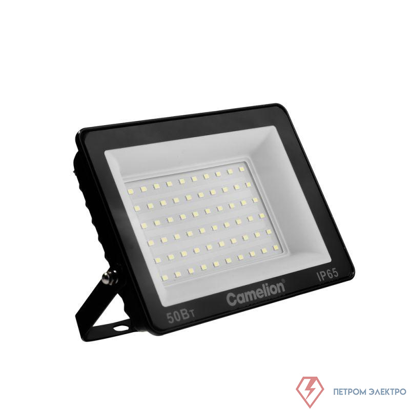 Прожектор LFL-5004 C02 (LED SMD 50Вт 5000лм 230В 6500К 153х136х30) черн. Camelion 16332