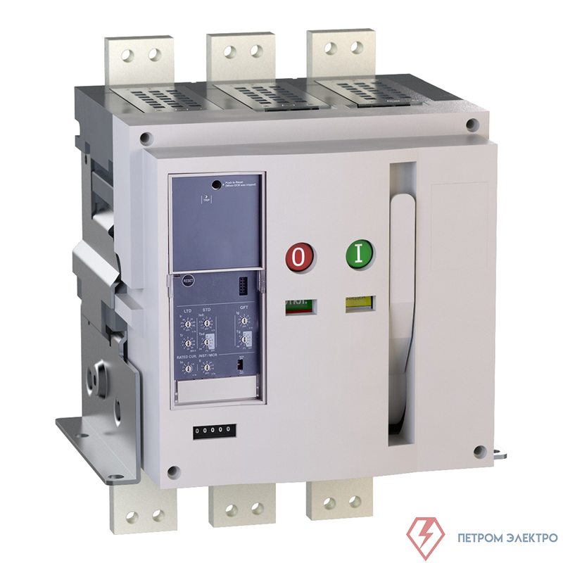 Выключатель автоматический 3п 1250А 65кА OptiMat A 1250 S2 3P 65 F MR7.0 B C0000 M0 P04 S1 03 КЭАЗ 347340
