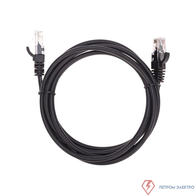 Патч-корд U/UTP CAT 5e RJ45-RJ45 26AWG LSZH черн. 1.5м Rexant 02-0102-105