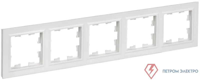 Рамка 5-м BRITE РУ-5-БрАБ арктич. бел. IEK BR-M52-K91