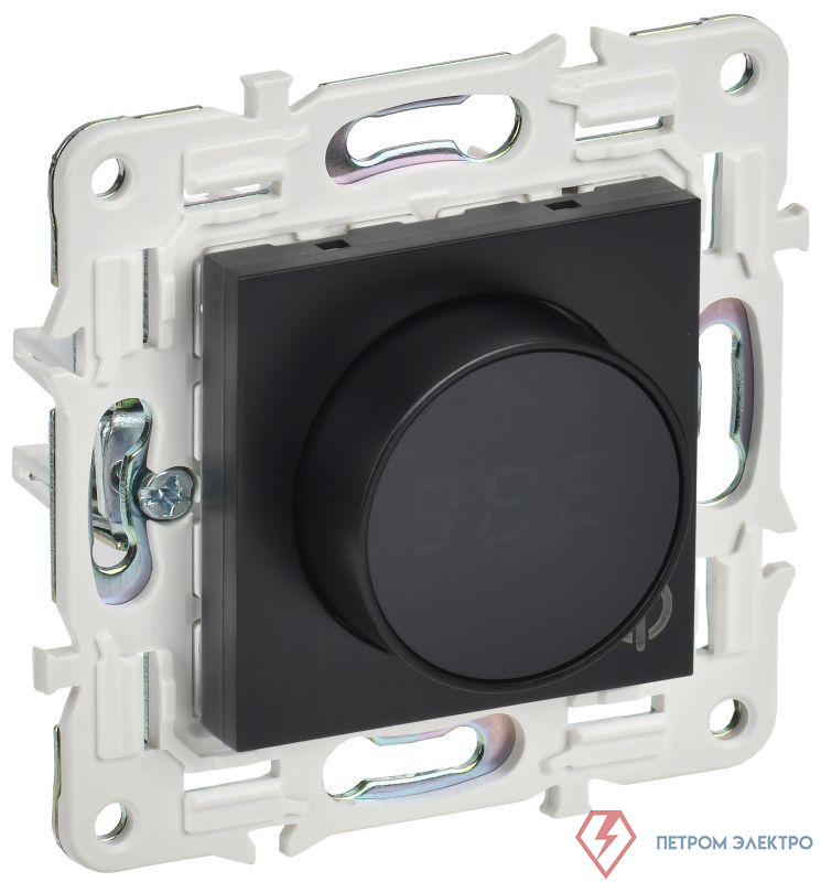 Термостат электронный SKANDY SK-T01Bl с индикацией черн. IEK SK-RT11-K02