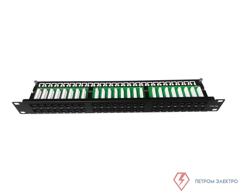Патч-панель 19 1U кат.5E неэкранир. высокой плотности 48 порта RJ45 Krone IDC TOKOV ELECTRIC TKE-PP-5E-1U-48P-UTP