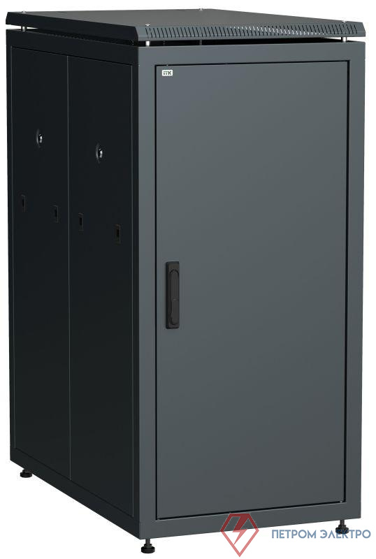 Шкаф сетевой 19дюйм LINEA N 24U 600х1000мм металлическая передняя дверь черн. ITK LN05-24U61-M