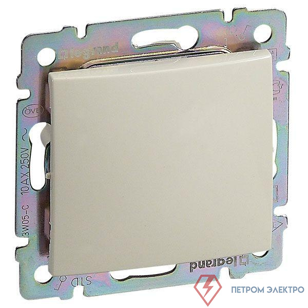 Переключатель проходной 1-кл. СП Valena 10А IP31 250В механизм сл. кость IEK 774306