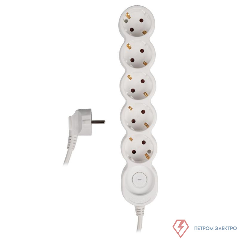 Удлинитель EX-05GS-500 (5х5) заземл. выкл. JazzWay 5065208
