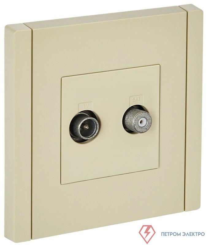 Розетка 2-м TV+SAT FORTE&PIANO FP438 ваниль IEK FP-AF20-O-K10