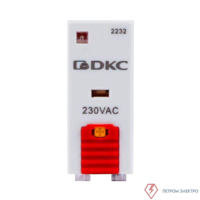 Реле одиночное 230В AC 2 прекидн. контакта DKC IR-230AC-2CO-D