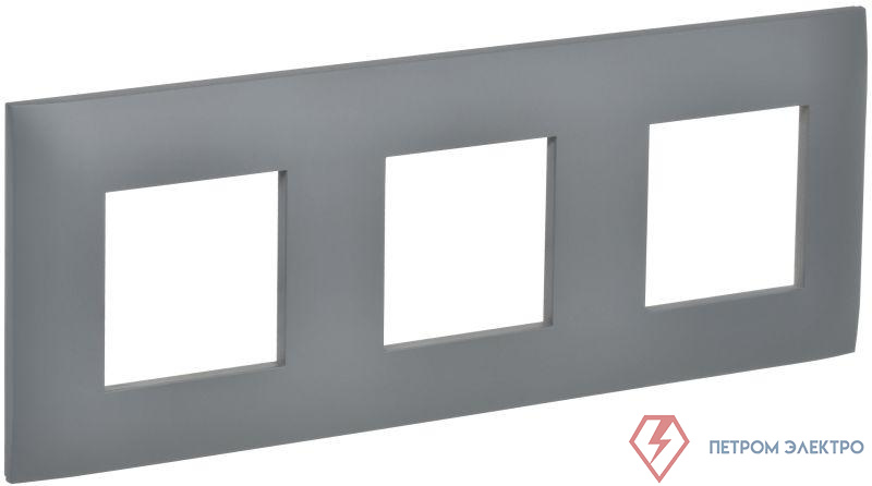 Рамка 3-м SKANDY SK-F03Gr сер. IEK SK-M32-K03