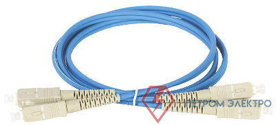 Патч-корд оптический коммутационный соединительный для многомодового кабеля (MM); 50/125 (OM4); SC/UPC-SC/UPC (Duplex) (дл.1м) ITK FPC5004-SCU-SCU-C2L-1M