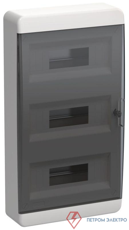 Корпус ЩРН-П-36 TEKFOR IP41 черн. прозр. дверь пластик. IEK TF5-KP12-N-36-41-K01-K03