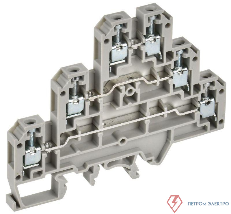 Колодка клеммная CTS-ML ARMAFIX 3 ур. 2.5кв.мм сер. IEK YCT13-00-3-K03-002