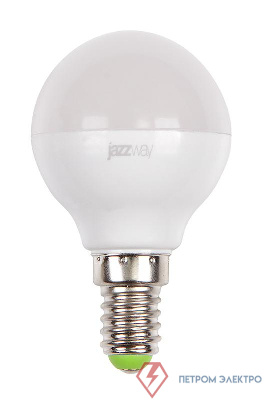 Лампа светодиодная PLED-SP 9Вт G45 шар 3000К тепл. бел. E14 820лм 230В JazzWay 2859570A 0