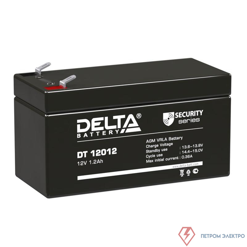 Аккумулятор ОПС 12В 1.2А.ч DT 12012 Delta 4614010040004