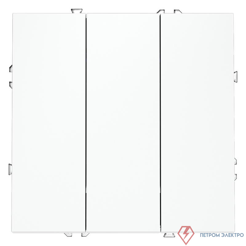 Выключатель 3-кл. СП S70 10А механизм бел. матов. Voltum VLS030102