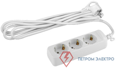 Удлинитель 3х7м с заземл. 16А IP20 U-3e-7m-3х1 ПВС 3х1 Эра Б0028372