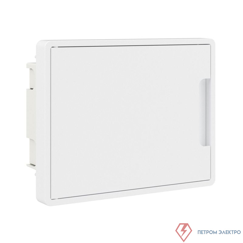 Щиток встраиваемый FRAME 8мод. с бел. дверцей с 2 шинами PEN на 6 и 8 отверст. бел. DKC F08B1WW