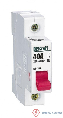 Выключатель-разъединитель 1п 40А ВН-102 DEKraft 17022DEK