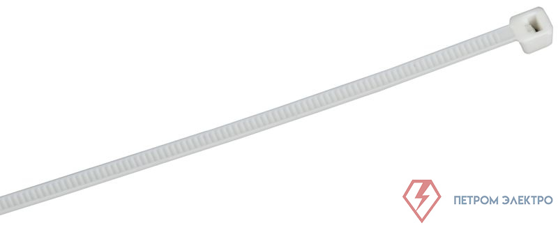Хомут 2.5х100мм P6.6 самозатухающий бел. (уп.100шт) IEK UHH90-D025-100-100-K01