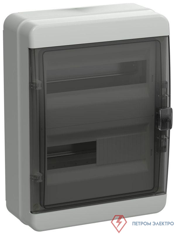 Корпус КМПн-24 TEKFOR IP65 черн. прозр. дверь пластик. IEK TF5-KP72-N-24-65-K03-K02