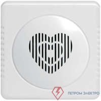 Звонок проводной Сюрприз 12 мелодий с питанием от батареек с кнопкой и проводом 2AAх1.5В 80-90дБА бел. МОНОМАХ СР-02Б