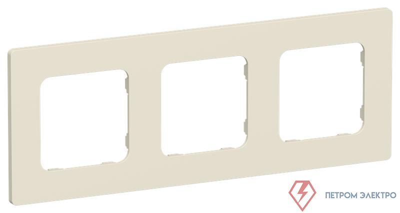 Рамка 3-м СП FLITE РУ-3-К-ФлСл сливочный IEK FI-M32-32-20-K86