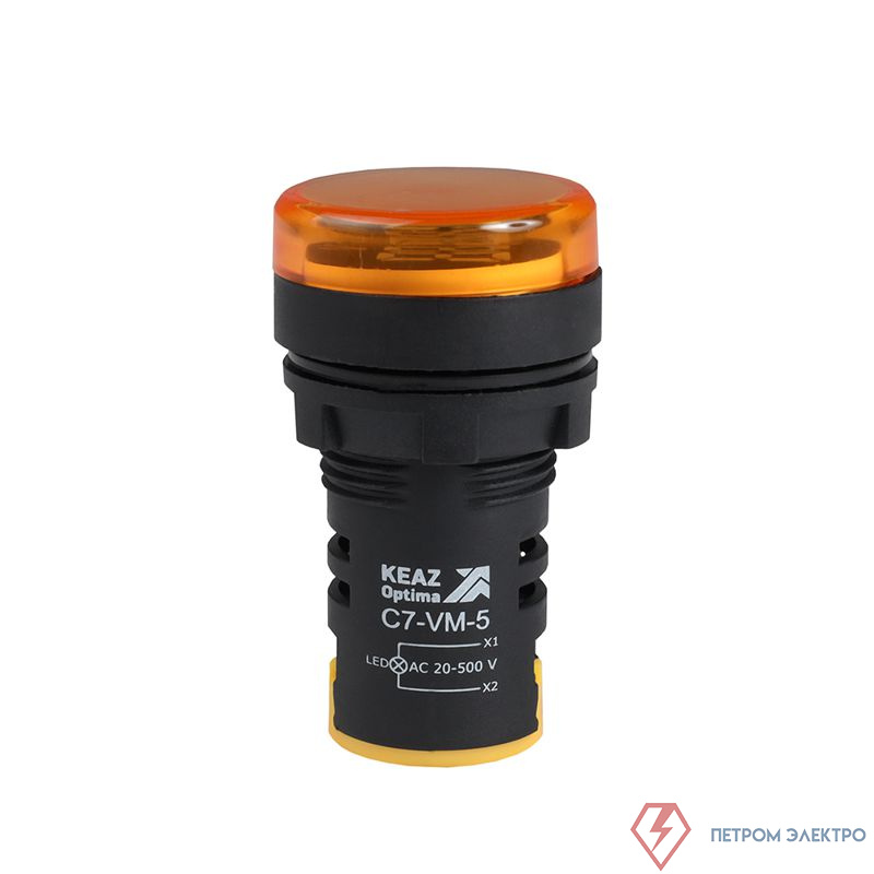 Индикатор напряжения OptiSignal Compact D22 С7-VM-5 желт. 20-500В AC AD22VM КЭАЗ 362190