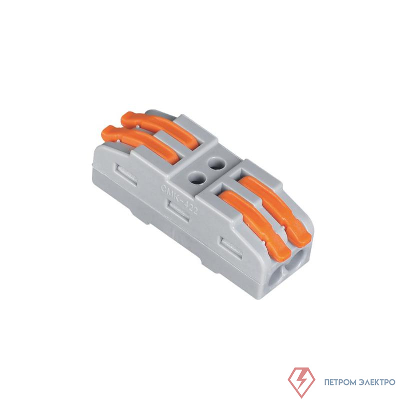 Клемма монтажная СМК PTC-2P 4222 450В 32А 0.08-2.5(4.0)кв.мм JazzWay 5073920