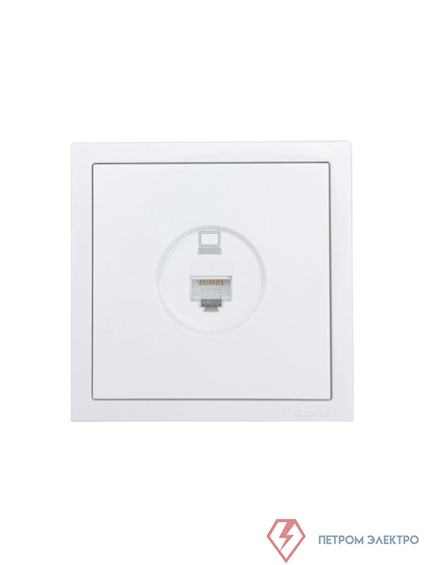 Розетка компьютерная 1-м СП ZIMA IP20 кат.5 механизм бел. LEZARD 704-0288-139