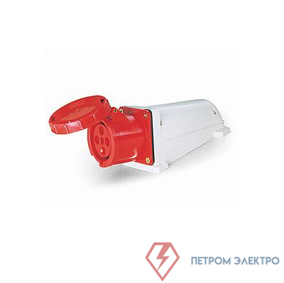 Розетка стационарная ОП PPC 134 63А 4п 3Р+РЕ 380В IP67 Pro JazzWay 5072770