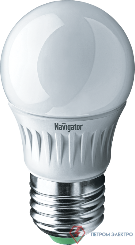 Лампа светодиодная 94 477 NLL-P-G45-5-230-2.7K-E27 5Вт шар 2700К тепл. бел. E27 330лм 176-264В Navigator 94477 0