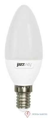 Лампа светодиодная PLED-SP 9Вт C37 свеча 3000К тепл. бел. E14 820лм 230В JazzWay 2859457A 0